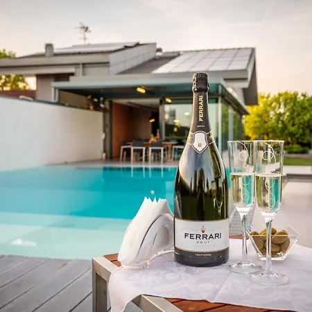 Villa Luxury Rubin With Jacuzzi Pool Gym & Near Venice And Padua *